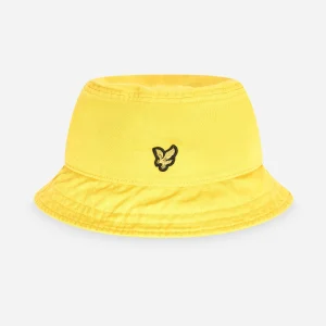 Cotton twill bucket hat - sunshine yellow