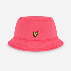 Cotton twill bucket hat - electric pink