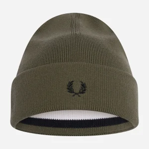 Merino wool beanie - uniform green