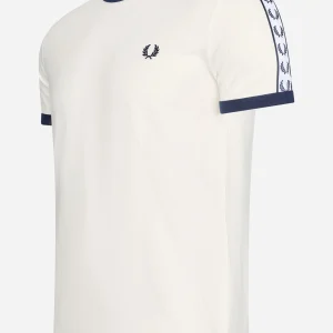 Taped ringer t-shirt - snow white