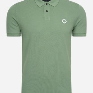 SS pique polo - loden frost