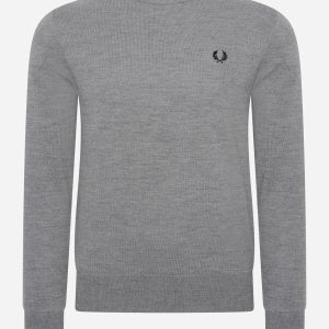Classic crew neck jumper - grey marl