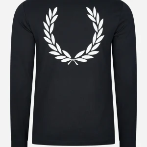 Graphic branding ls t-shirt - black