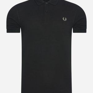 Plain Fred Perry polo - black chrome