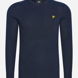 Merino crew jumper - dark navy