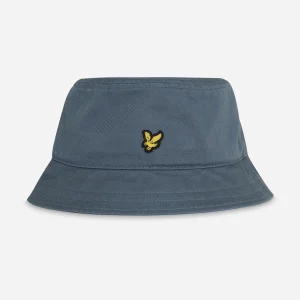 Cotton twill bucket hat - slate blue