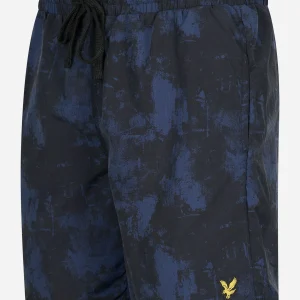 Erosion print swim short - navy