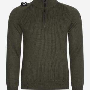 Quarter zip knit - oil slick