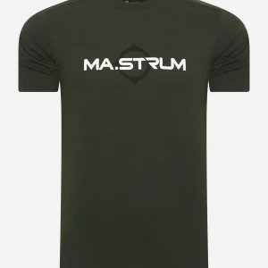 SS logo print tee - oil slick