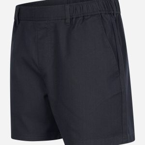 Crest textured short - dark navy