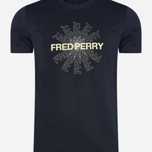 Fred perry graphic t-shirt - navy
