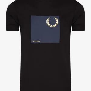 Laurel wreath graphic t-shirt q2 - black