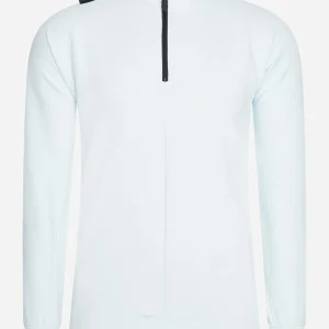 Dfp funnel neck zip top - illusion blue