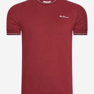 Pique tee - red