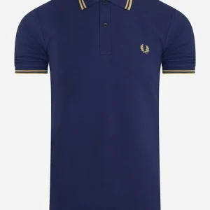 Twin tipped fred perry shirt - french navy