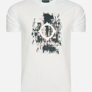 CC logo print ss tee - illusion blue