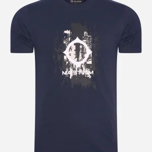 CC logo print ss tee - ink navy