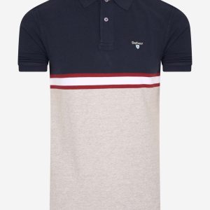 Block colour polo - navy