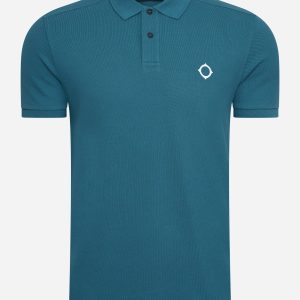 SS pique polo - storm blue