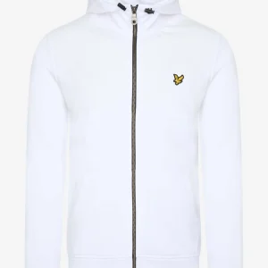 Softshell jersey zip hoodie - white