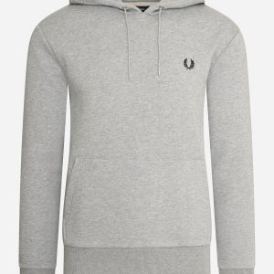Tipped hooded sweatshirt - steel marl