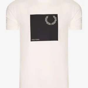 Laurel wreath graphic t-shirt q2 - snow white