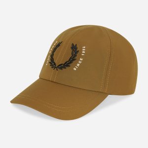 Laurel wreath ripstop cap - dark caramel