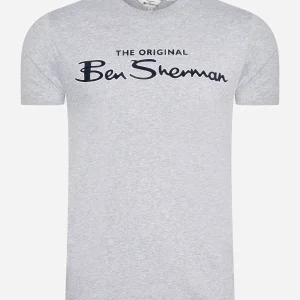 Signature flock tee - grey