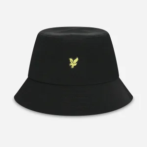 Seersucker bucket hat - jet black