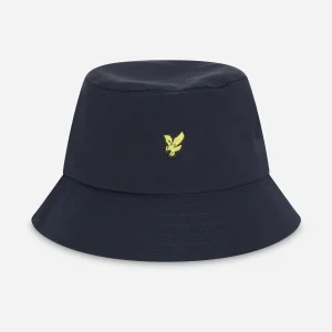 Seersucker bucket hat - dark navy