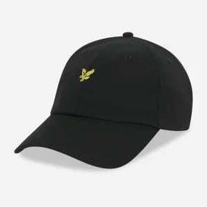 Seersucker baseball cap - jet black