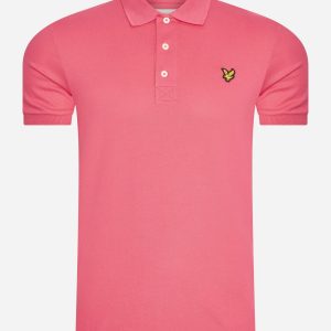 Plain polo shirt - electric pink