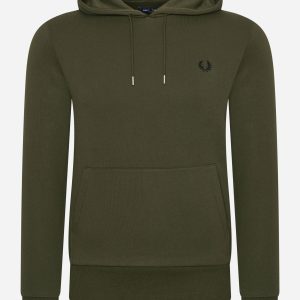 Tipped hooded sweatshirt - hunting green
