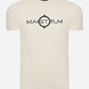 SS logo print tee - aluminium