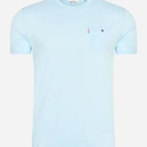 Signature pocket tee - sky blue