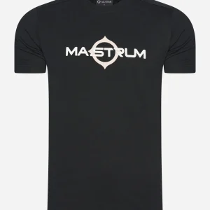 SS logo print tee - jet black