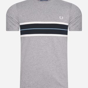 Tramline panel t-shirt - steel marl