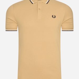 Twin tipped fred perry shirt - desert