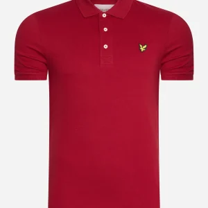Plain polo shirt - tunnel red