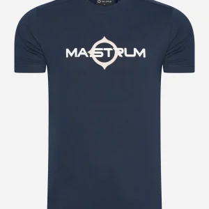 SS logo print tee - ink navy