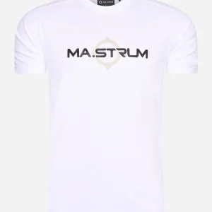 SS logo print tee - optic white