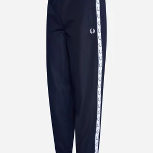 Taped track pant - carbon blue