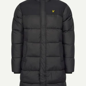 Longline wadded puffer - jet black