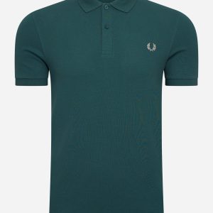 Plain fred perry shirt - petrol blue