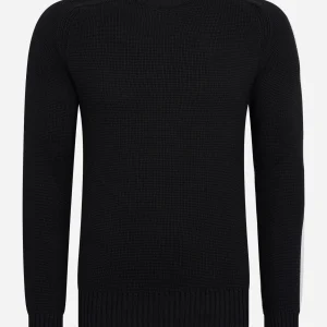 Milano knit crew neck - jet black