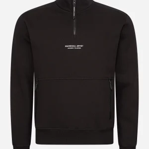 Siren 1/4 zip - black