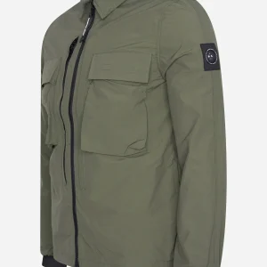 Forte polyamide overshirt - khaki