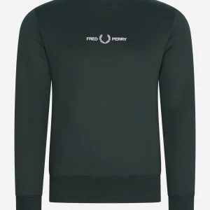 Embroidered sweatshirt - night green