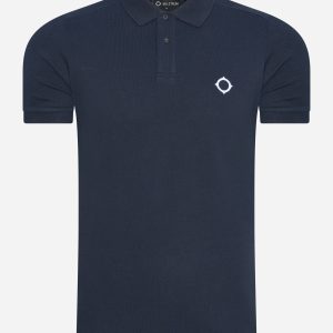 SS pique polo - ink navy