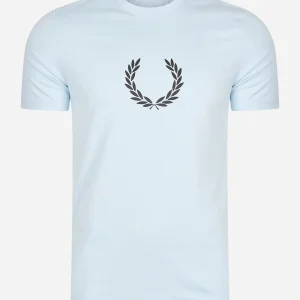 Laurel wreath graphic t-shirt - light ice